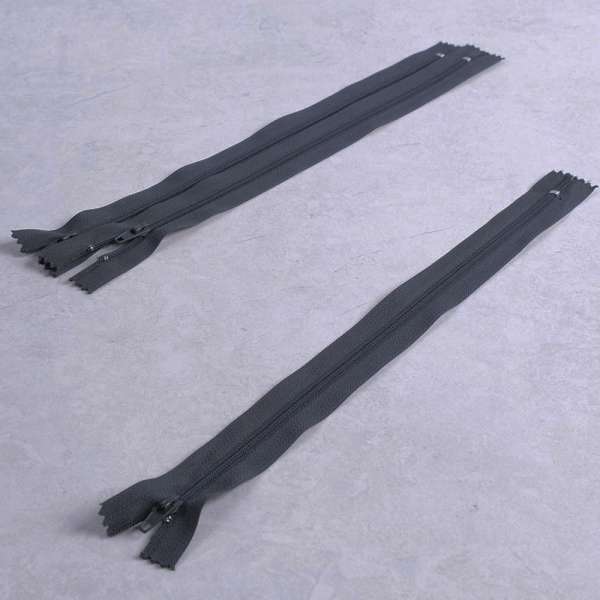 Молния спиральная М-20 Тип-3 неразъемная х/б синяя с графитом