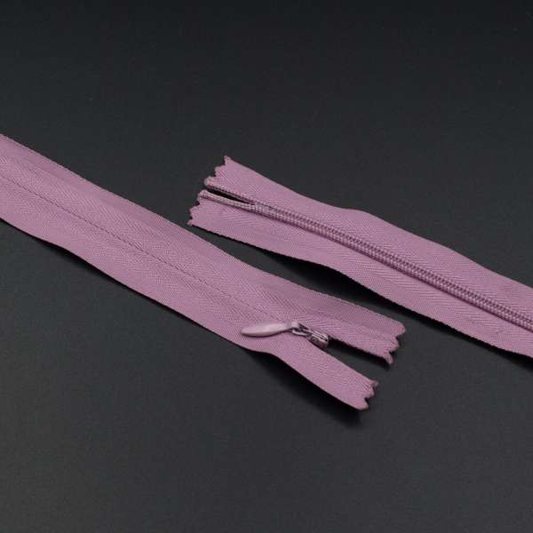 Молния потайная М-20 Тип-3 неразъемная х/б сиреневая