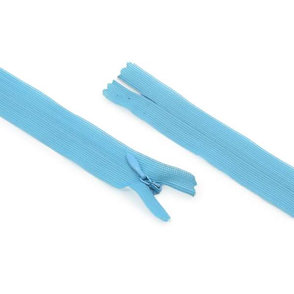 Молния потайная М-20 Тип-3 неразъемная нейлон голубая яркая