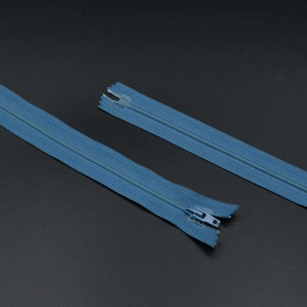 Молния спиральная М-20 Тип-3 неразъемная х/б бирюзово-серая темная