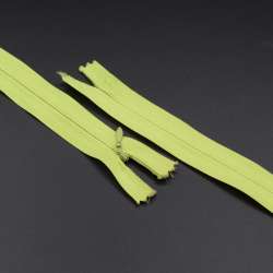 Молния потайная М-25 Тип-3 неразъемная х/б салатовая