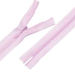 Молния потайная М-25 Тип-3 неразъемная нейлон розово-сиреневая