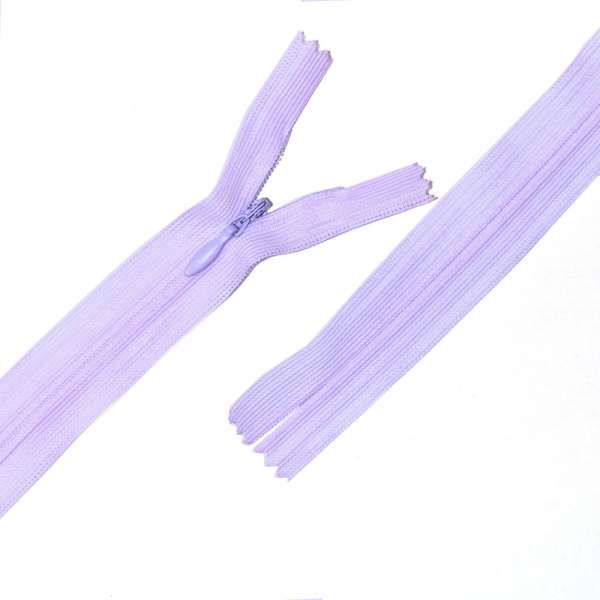 Молния потайная М-25 Тип-3 неразъемная нейлон фиолетовая светлая