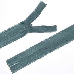 Молния потайная М-25 Тип-3 неразъемная нейлон серая темная