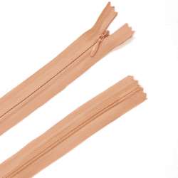 Молния потайная М-25 Тип-3 неразъемная х/б розово-персиковая светлая