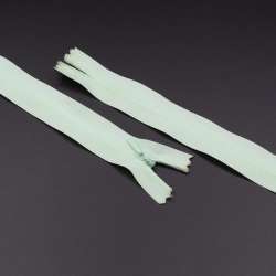 Молния потайная М-25 Тип-3 неразъемная х/б салатовая мятная