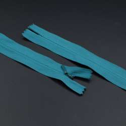 Молния потайная М-25 Тип-3 неразъемная х/б бирюзовая яркая