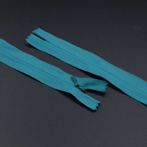 Молния потайная М-25 Тип-3 неразъемная х/б бирюзовая яркая