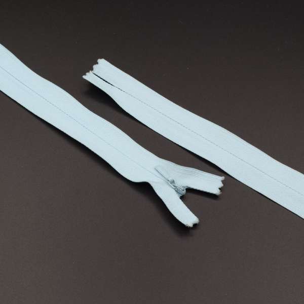 Молния потайная М-25 Тип-3 неразъемная х/б голубая яркая