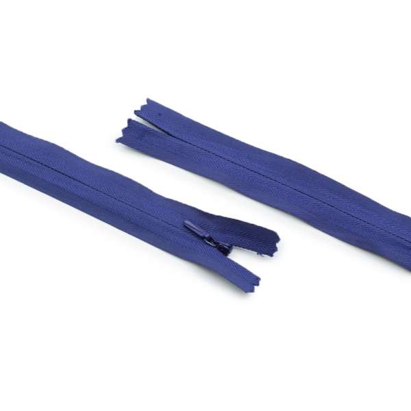 Молния потайная М-25 Тип-3 неразъемная х/б синяя темная