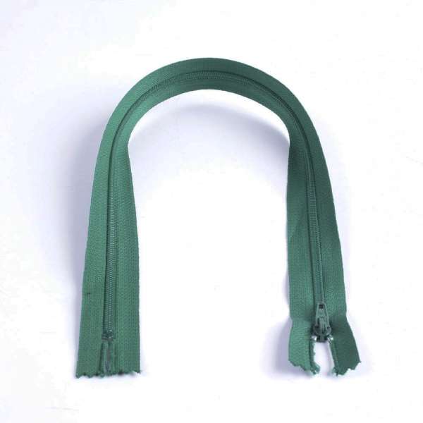 Молния спиральная М-35 Тип-3 неразъемная х/б зеленая темная