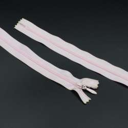 Молния спиральная М-40 Тип-3 неразъемная х/б розовая светлая