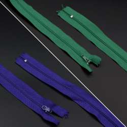 Молния спиральная М-50 Тип-2 неразъемная х/б фиолетовая темная