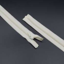 Молния спиральная М-50 Тип-2 разъемная нейлон молочная светлая