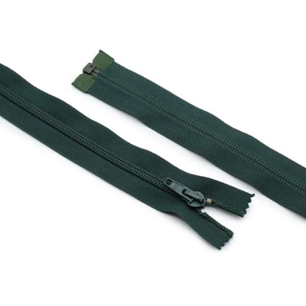 Молния спиральная М-50 Тип-2 разъемная х/б бутылочно-зеленая