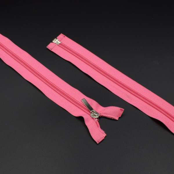 Молния спиральная М-60 Тип-2 разъемная х/б розовая яркая