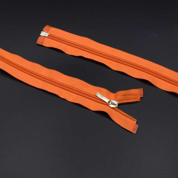 Молния спиральная М-60 Тип-2 разъемная х/б оранжевая яркая