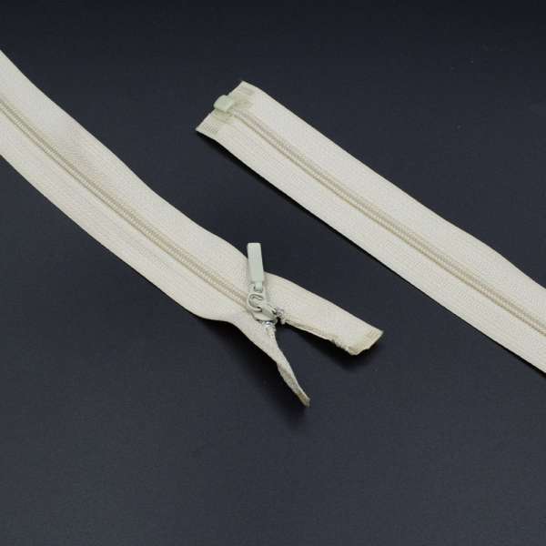 Молния спиральная М-60 Тип-2 разъемная х/б кофейно-пепельная светлая