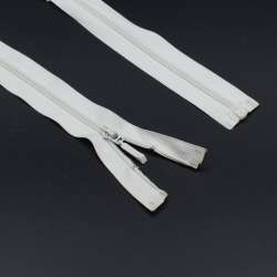 Молния спиральная М-60 Тип-2 разъемная х/б пепельно-молочная светлая