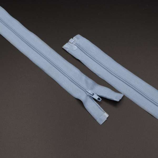 Молния спиральная М-60 Тип-2 разъемная нейлон голубая светлая