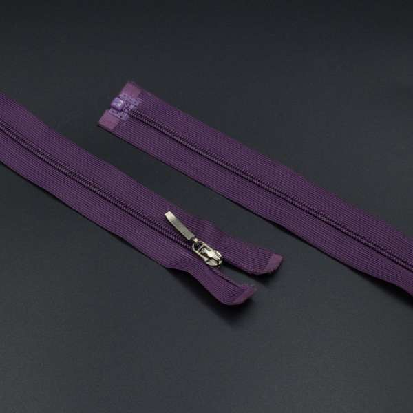 Молния спиральная М-60 Тип-2 разъемная нейлон сиреневая яркая