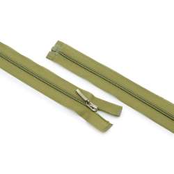 Молния спиральная М-60 Тип-2 разъемная нейлон зеленая-хаки светлая