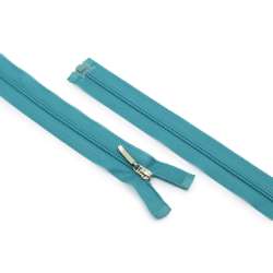 Молния спиральная М-60 Тип-2 разъемная нейлон бирюзово-синяя