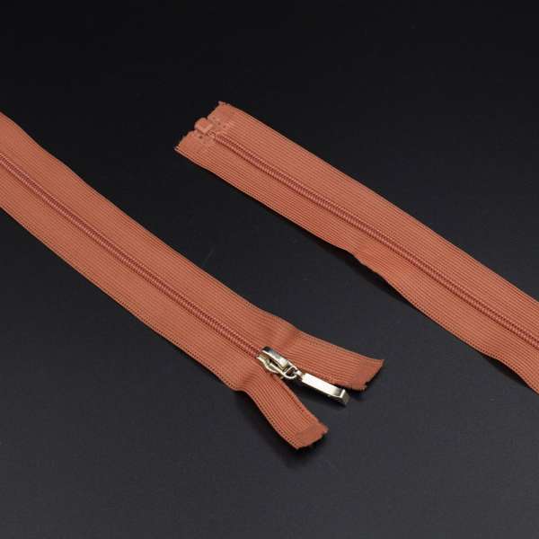 Молния спиральная М-60 Тип-2 разъемная нейлон морковно-кирпичная