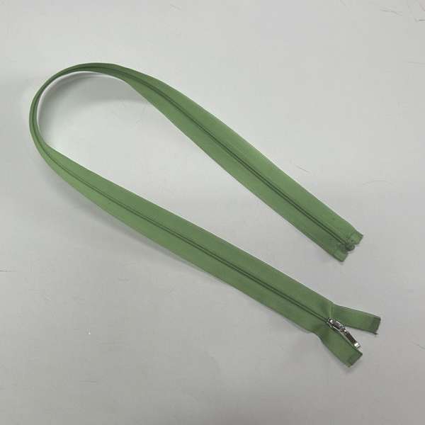 Молния спиральная М-60 Тип-2 неразъемная нейлон салатовая