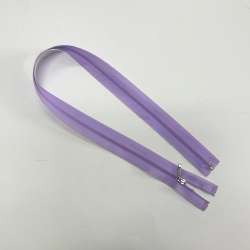 Молния спиральная М-60 Тип-2 неразъемная нейлон сиреневая светлая яркая
