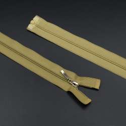 Молния спиральная М-60 Тип-2 разъемная нейлон пепельно-бежево-коричневая