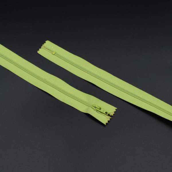 Молния спиральная М-60 Тип-2 неразъемная х/б салатовая