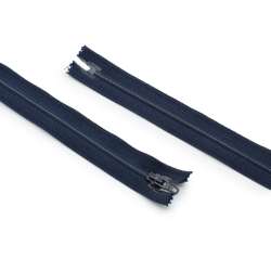 Молния спиральная М-60 Тип-2 неразъемная х/б сине-голубая темная