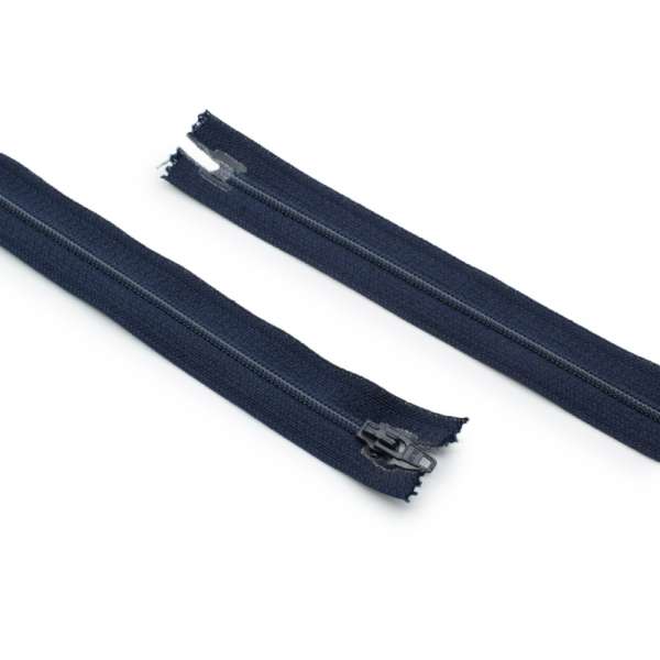 Молния спиральная М-60 Тип-2 неразъемная х/б сине-голубая темная