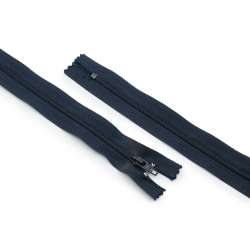 Молния спиральная М-60 Тип-2 неразъемная х/б синяя темная