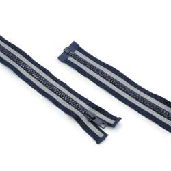 Молния тракторная М-60 разъемная светоотражающая синяя