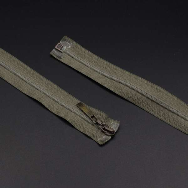 Молния спиральная М-70 Тип-3 разъемная х/б оливково-зеленая тусклая