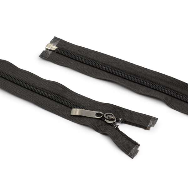 Молния спиральная М-60 разъемная х/б черная