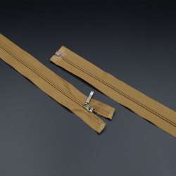 Молния спиральная М-60 Тип-3 разъемная нейлон коричневая охра