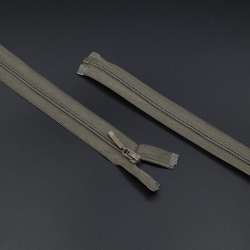 Молния спиральная М-60 Тип-3 разъемная нейлон серо-зеленая