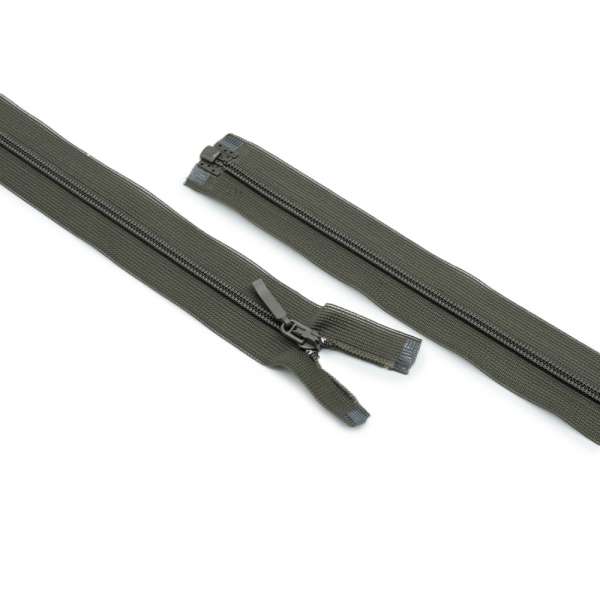 Молния спиральная М-60 Тип-3 разъемная нейлон зелено-болотная