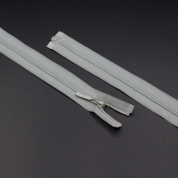 Молния спиральная М-60 Тип-3 разъемная нейлон серо-сизая