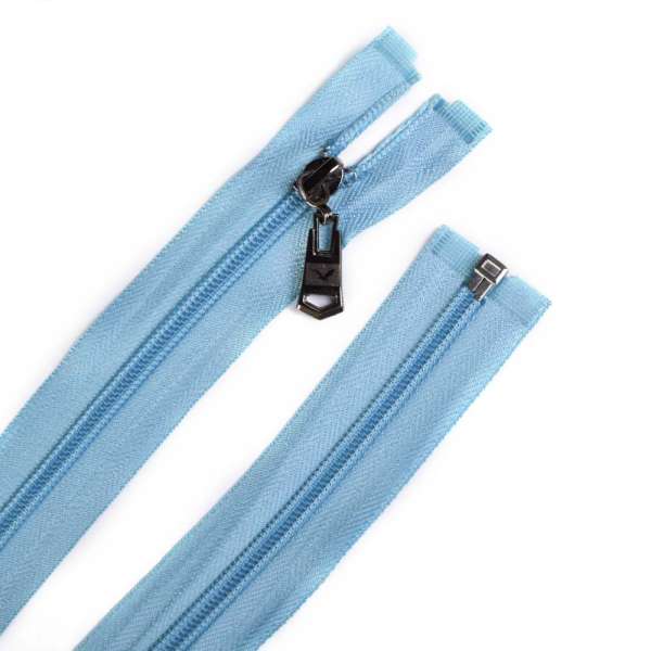 Молния спиральная М-70 Тип-5 разъемная х/б голубая светлая