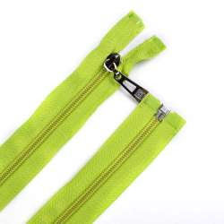 Молния спиральная М-70 Тип-5 разъемная х/б лайм