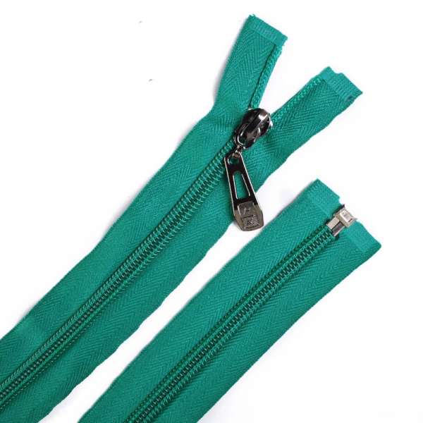 Молния спиральная М-70 Тип-5 разъемная х/б бирюзовая темная