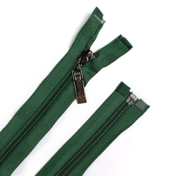 Молния спиральная М-70 Тип-5 разъемная х/б зеленая темная