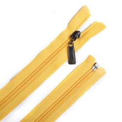 Молния спиральная М-70 Тип-5 разъемная х/б желтая светлая