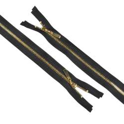 Молния металл М-75 Тип-5 разъемная золото черная