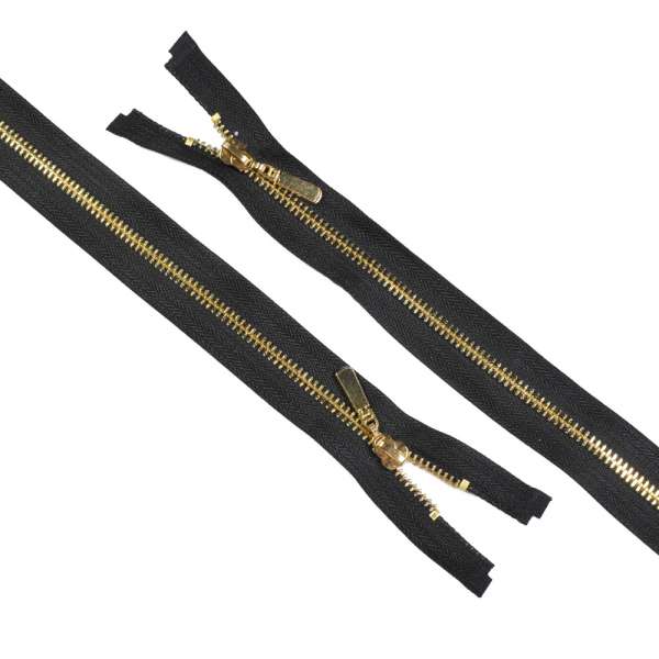 Молния металл М-75 Тип-5 разъемная золото черная