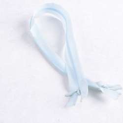 Молния спиральная М-40 2 бегунка нейлон голубая небесная